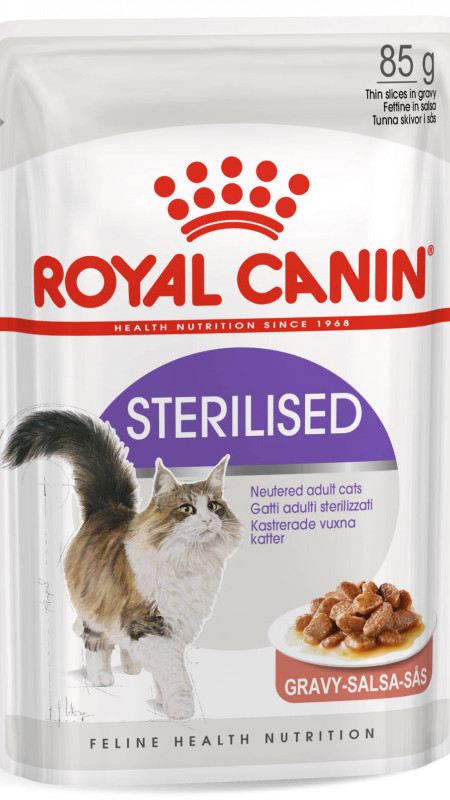 Royal Canin STERIL 85g, вологий корм для котів у соусі