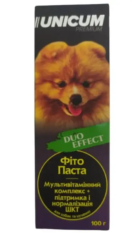 Unicum DUO фітопаста Мультивітамін +ЖКТ для собак та цуценят 100г