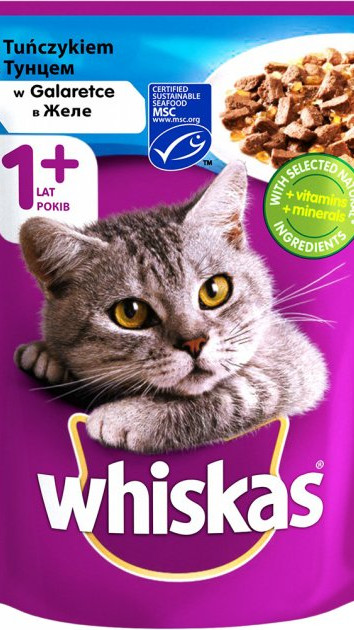 Whiskas з тунцем у желе 85г