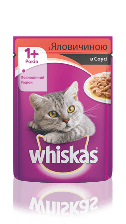 Whiskas з яловичиною у соусі 85 г