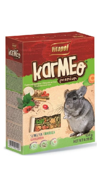 ВІТАПУЛ корм KARMEO преміум для шиншил 450г  1600К