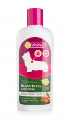 Vitomax Фіто шампунь для білих собак 200мл