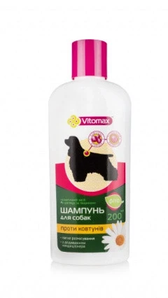 Vitomax Фіто шампунь шампунь проти ковтунів у собак 200мл