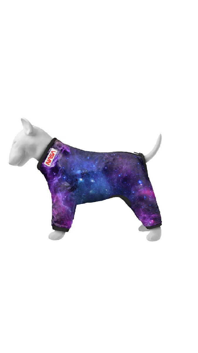 Вітровка для собак WAUDOG Clothes малюнок "NASA21", M45, B 55-60 см, C 37-40 см
