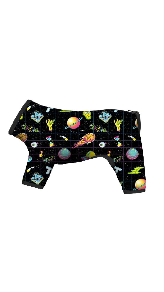 Вітровка для собак WAUDOG Clothes малюнок "Рік та Морті 2", M47, B 69-72 см, C 47-50 см