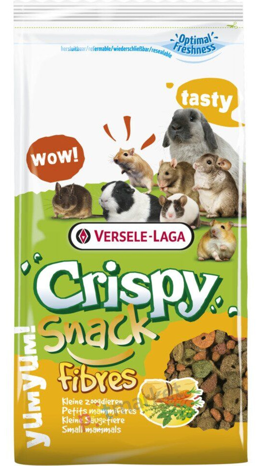 Зернова суміш для гризунів з овочами Crispy Snack Fibres 650г