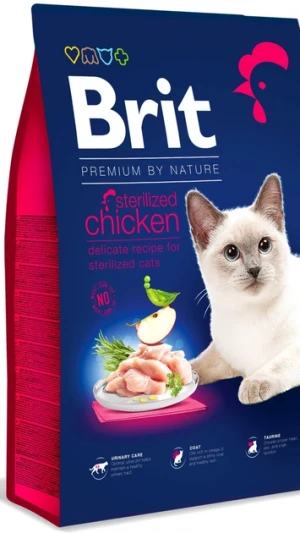 Brit Premium by Nature Cat Sterilized (8) (д/стерилізованих котів з куркою)