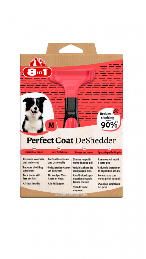 Дешеддер 8in1 Perfect Coat для вичісування собак, розмір M, 6,5 см