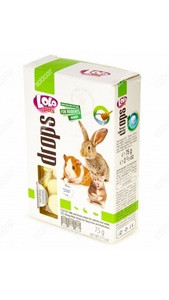 Дропси для гризунів з  молоком  і медом  75гр. "Lolopets"71035