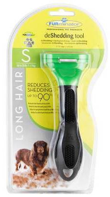 FURminator 46*8 мм зелений з КНОПКОЮ для довгошерсних собак