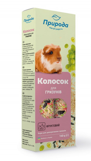 Колосок для гризунів фруктовий 140 г