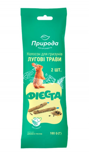 Колосок "Фієста" для гризунів  Лугові трави 100г