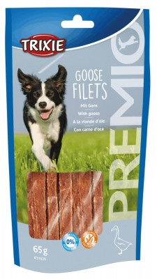 Ласощі для собак "PREMIO Goose Filets" філе гуся 65 г