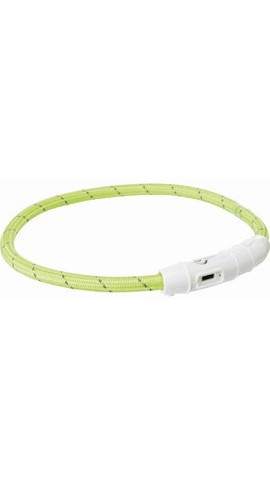 Нашийник Trixie Flash Light USB з USB зелений M-L 45cм/7мм