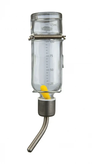 Поїлка для гризунів скляна 125мл