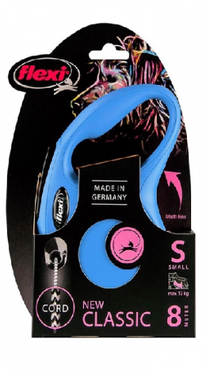 Рулетка NEW CLASSIC S 8m/12kg (трос) синя