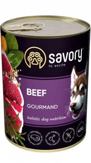 Savory Dog Gourmand яловичина 400 гр