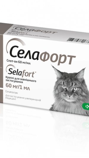 Селафорт спот он, розч. 60мг/1мл (для котів) 7,6-10 кг