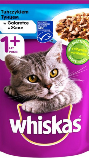 Whiskas з тунцем у желе 85г